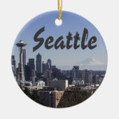 Seattle Washington scene Keramisch Ornament (Voorkant)