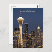 Seattle, Washington schilderachtig uitzicht Briefkaart (Voorkant / Achterkant)