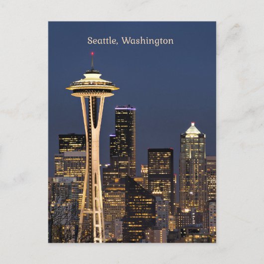 Seattle, Washington schilderachtig uitzicht Briefkaart (Voorkant)