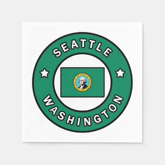 Seattle Washington Servet (Voorkant)