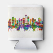 Seattle Washington Skyline Blikjeskoeler (Achterkant)