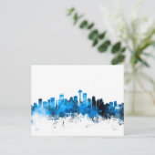 Seattle Washington Skyline Briefkaart (Staand voorkant)