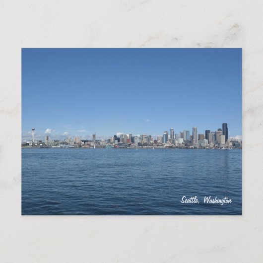 Seattle Washington Skyline Briefkaart (Voorkant)