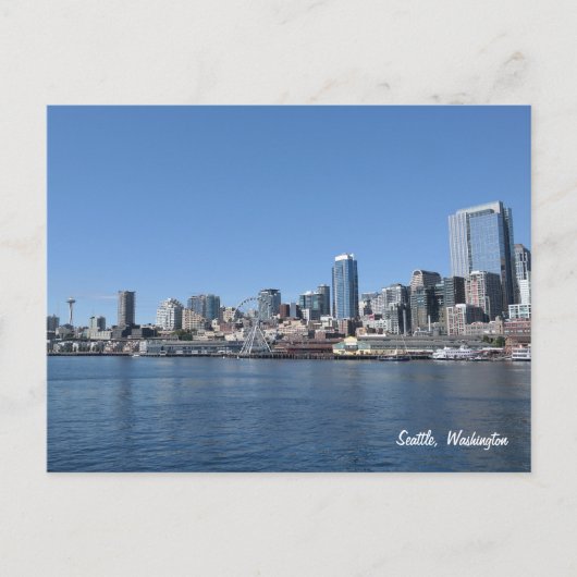 Seattle Washington Skyline Briefkaart (Voorkant)