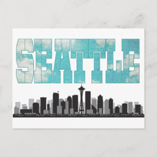 Seattle Washington Skyline Briefkaart