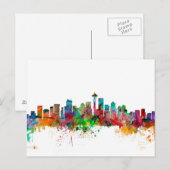 Seattle Washington Skyline Briefkaart (Voorkant / Achterkant)
