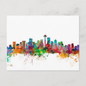Seattle Washington Skyline Briefkaart (Voorkant)