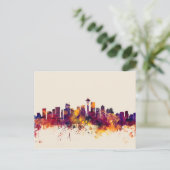 Seattle Washington Skyline Briefkaart (Staand voorkant)