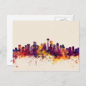 Seattle Washington Skyline Briefkaart (Voorkant / Achterkant)