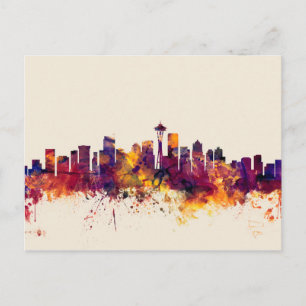 Seattle Washington Skyline Briefkaart