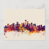 Seattle Washington Skyline Briefkaart (Voorkant)