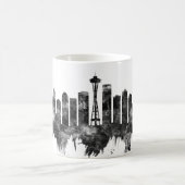 Seattle Washington Skyline BW Koffiemok (Center)