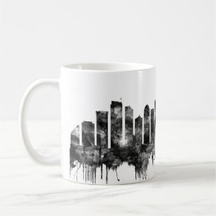 Seattle Washington Skyline BW Koffiemok