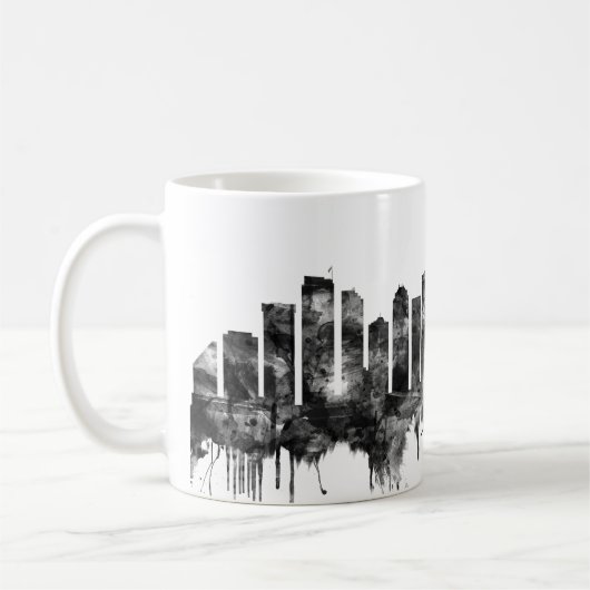 Seattle Washington Skyline BW Koffiemok (Links)