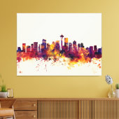 Seattle Washington Skyline Canvas Afdruk (Insitu (Woonkamer))