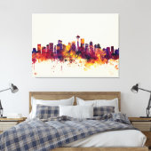 Seattle Washington Skyline Canvas Afdruk (Insitu (Slaapkamer))