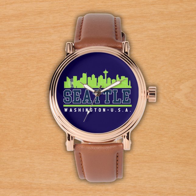 Seattle Washington Skyline City Horloge (Creator heeft geüpload)