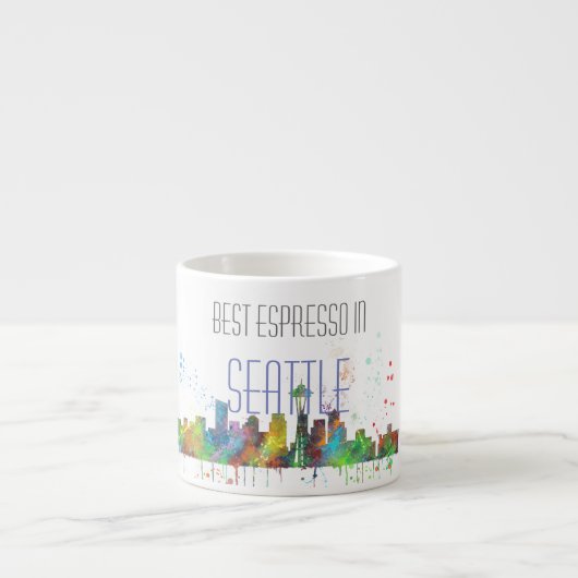 SEATTLE WASHINGTON SKYLINE ESPRESSO KOP (Voorkant)