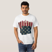 Seattle, Washington Skyline Flag Shirt (Voorkant volledig)