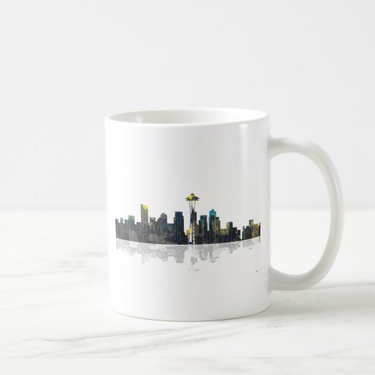 Seattle Washington Skyline Koffiemok (Rechts)