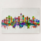 Seattle Washington Skyline Legpuzzel (Horizontaal)