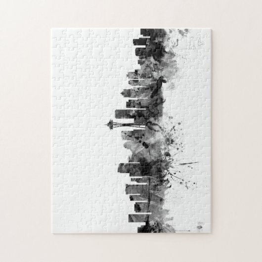 Seattle Washington Skyline Legpuzzel (Verticaal)