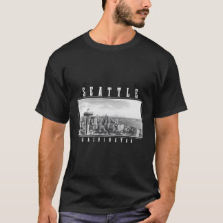 Seattle Washington Skyline Pride Space Needle Vint T-shirt