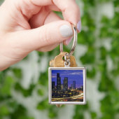 Seattle, Washington skyline 's nachts Sleutelhanger (Hand)