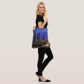 Seattle, Washington skyline 's nachts Tote Bag (Op model)