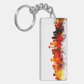 Seattle Washington Skyline Sleutelhanger (Voorkant Links)