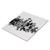 Seattle, Washington skyline Tegeltje (Zijkant)