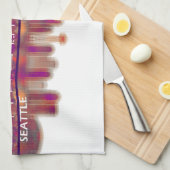 Seattle Washington Skyline Theedoek (Quarter Fold)