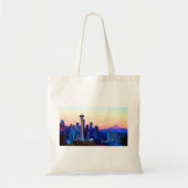 Seattle Washington Skyline Tote Bag (Voorkant)