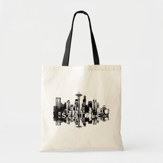 Seattle, Washington skyline Tote Bag (Voorkant)
