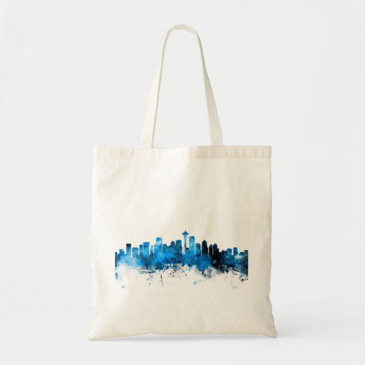 Seattle Washington Skyline Tote Bag (Voorkant)