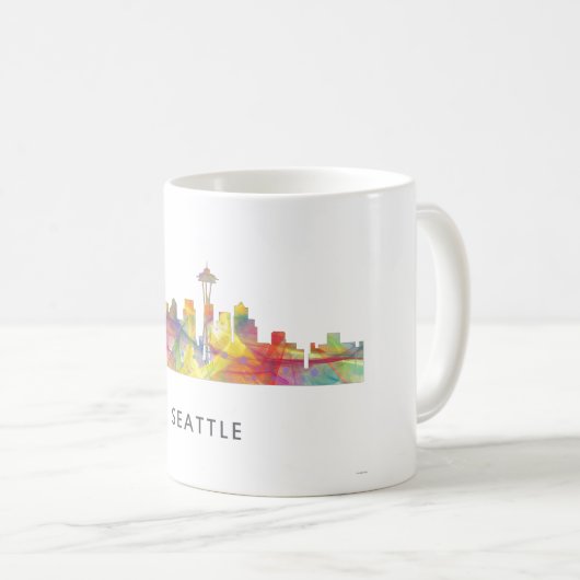 SEATTLE WASHINGTON SKYLINE WB1 - Drink Mok (Voorkant rechts)