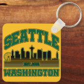 Seattle, Washington Sleutelhanger (Achterkant)