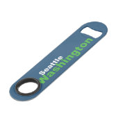 Seattle, Washington Speed Bottle Opener Speed Flessenopener (Achterkant Gekanteld)