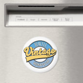 Seattle Washington State retro logo. Magneet (Insitu (Vaatwasser))