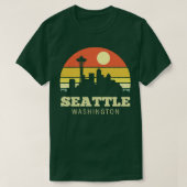 Seattle Washington  Sunset T-shirt (Design voorkant)