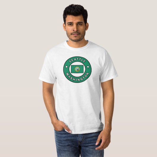 Seattle Washington T-shirt (Voorkant volledig)