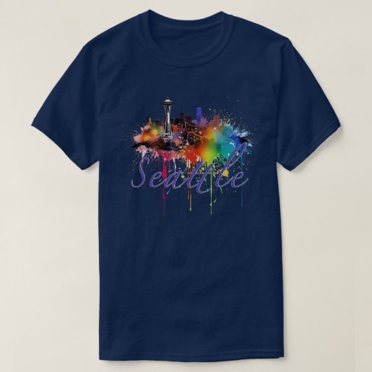 Seattle Washington T-shirt (Design voorkant)