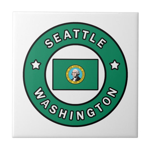 Seattle Washington Tegeltje (Voorkant)
