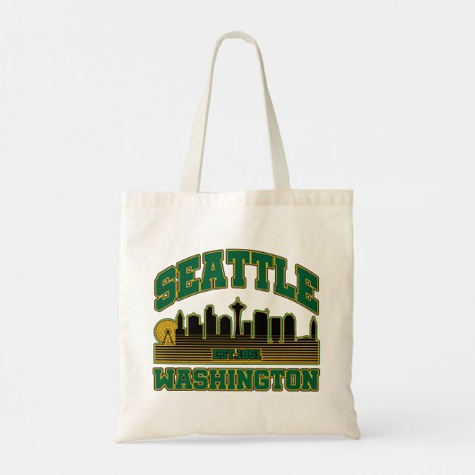 Seattle, Washington Tote Bag (Achterkant)