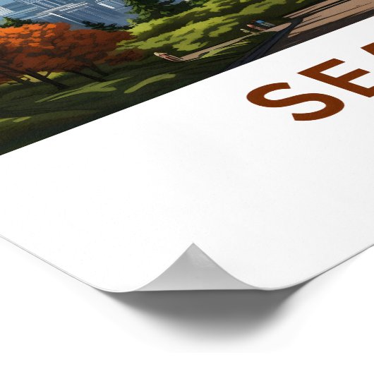 Seattle Washington Travel Print (Hoek)