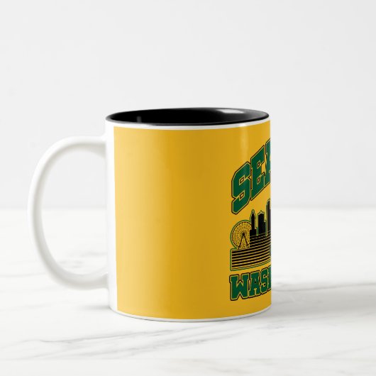 Seattle, Washington Tweekleurige Koffiemok (Links)