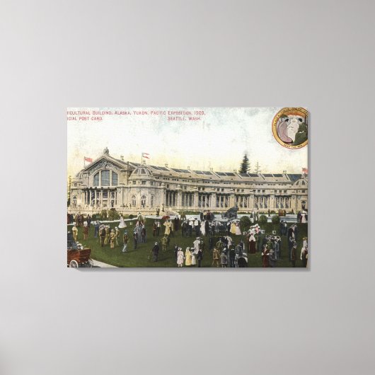 Seattle, Washington - Uitzicht van de Landbouw Canvas Afdruk (Voorkant)