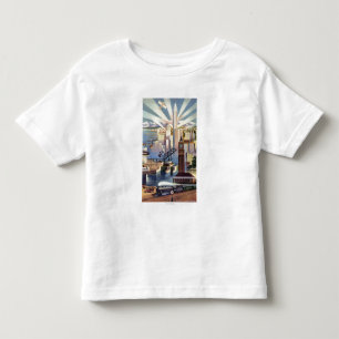 Seattle, Washington - Uitzicht van de stad Kinder Shirts