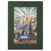 Seattle, Washington - Uitzicht van de stad Klembord (Achterkant)