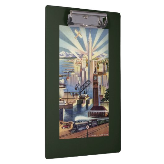 Seattle, Washington - Uitzicht van de stad Klembord (Rechts)